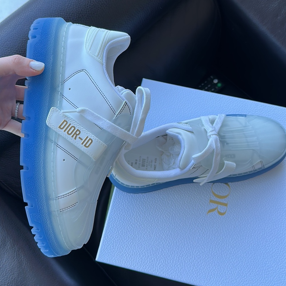 - DIOR ID SNEAKER WHITE BLUE 38.5